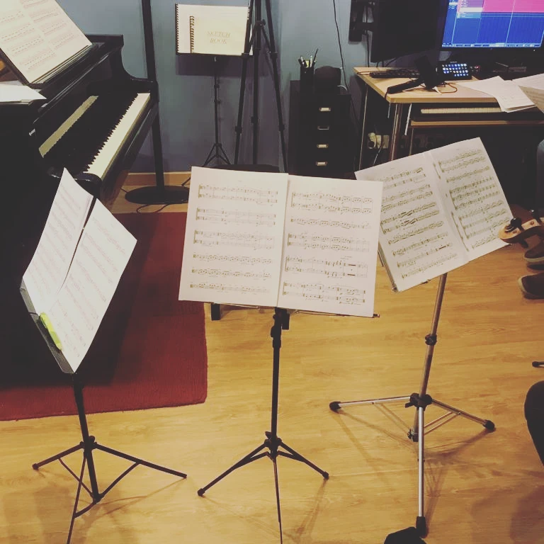 Rehearsal with String Quartet